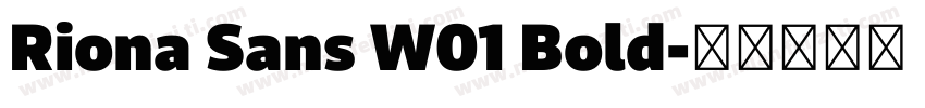 Riona Sans W01 Bold字体转换